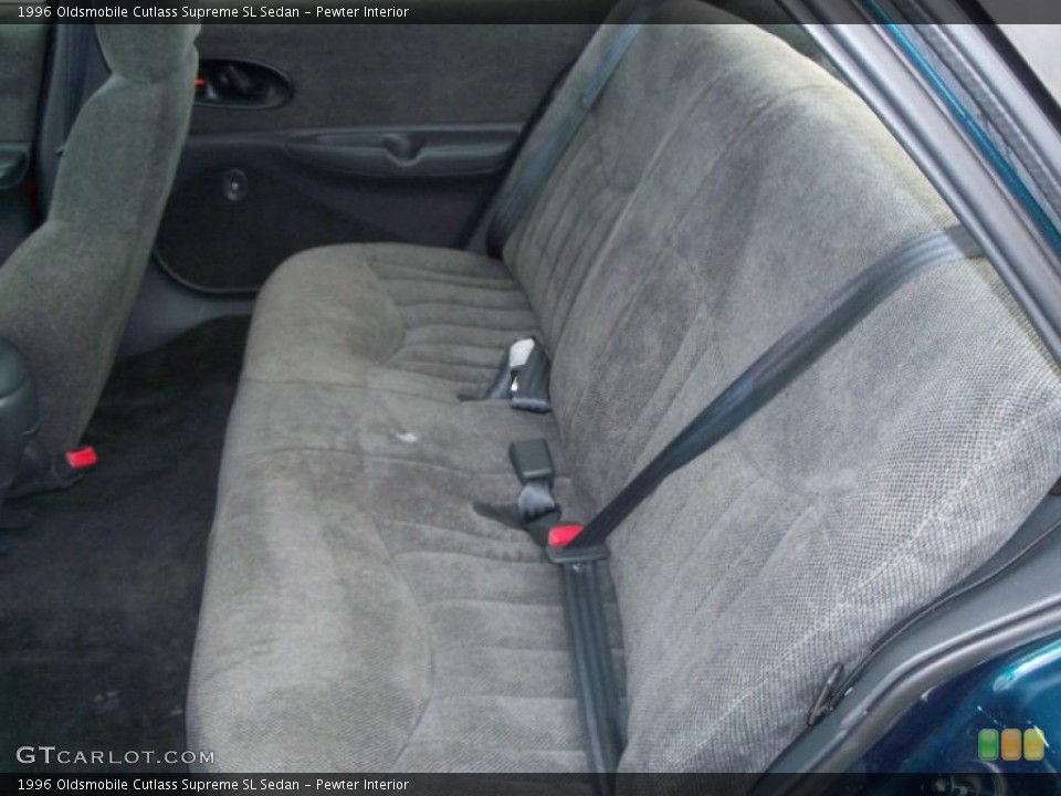 Pewter Interior Rear Seat for the 1996 Oldsmobile Cutlass Supreme SL Sedan #38628278