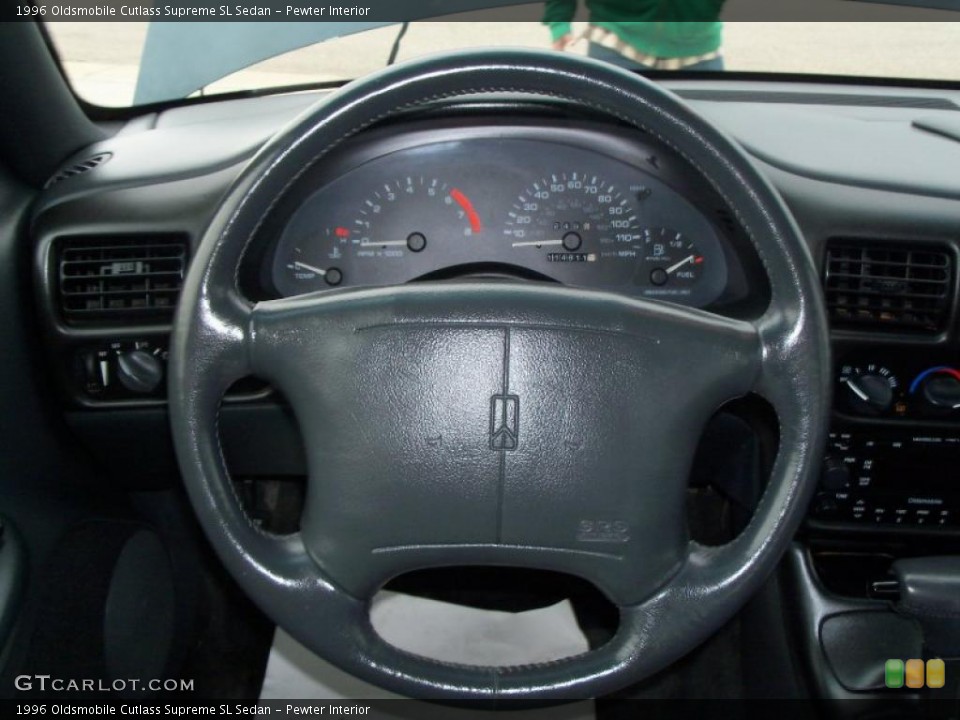 Pewter Interior Steering Wheel for the 1996 Oldsmobile Cutlass Supreme SL Sedan #38628294