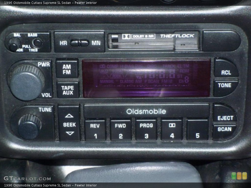 Pewter Interior Audio System for the 1996 Oldsmobile Cutlass Supreme SL Sedan #38628346