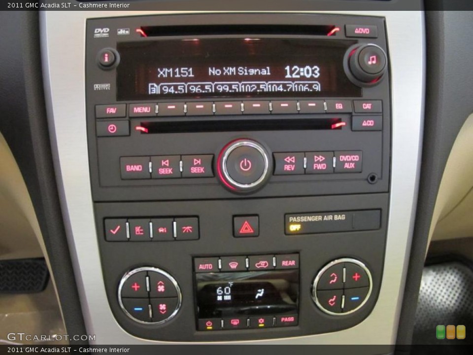 Cashmere Interior Controls for the 2011 GMC Acadia SLT #38628350