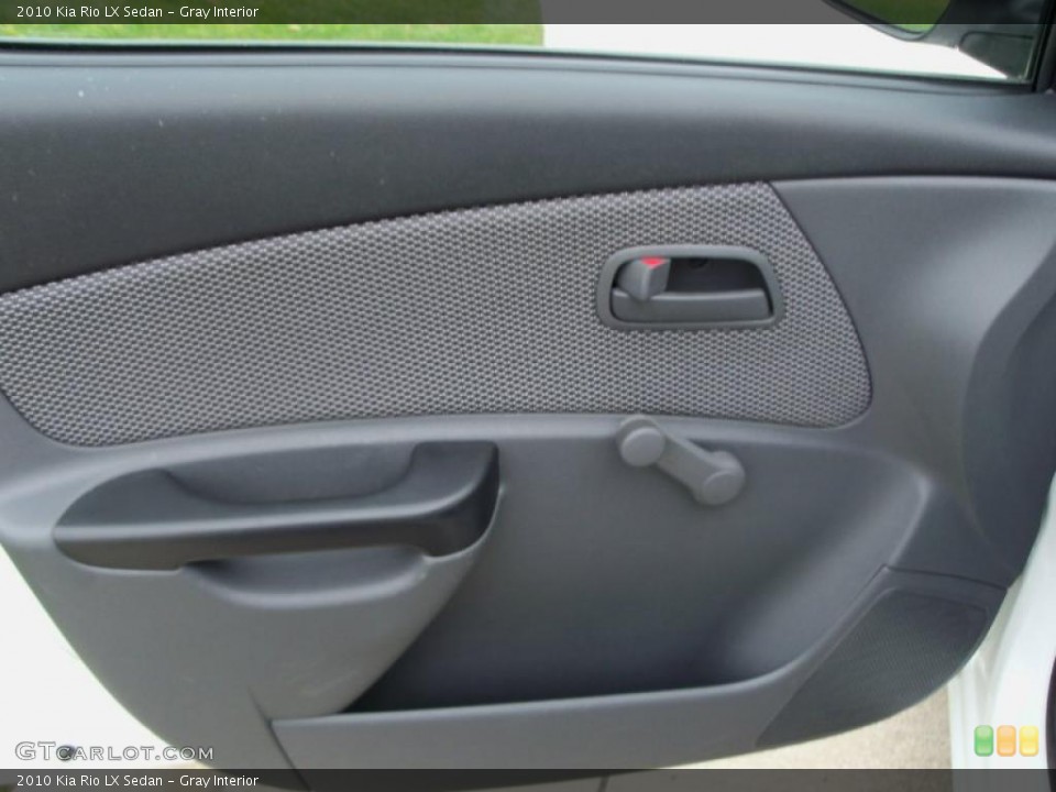 Gray Interior Door Panel for the 2010 Kia Rio LX Sedan #38628610