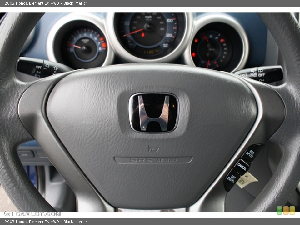Black Interior Steering Wheel for the 2003 Honda Element EX AWD #38629222