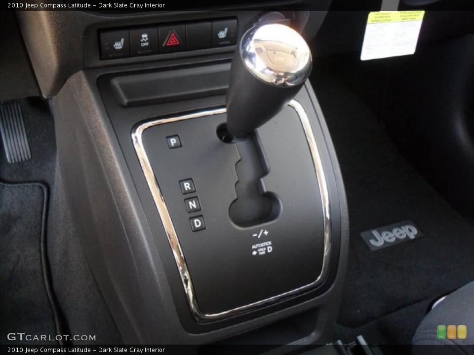 Dark Slate Gray Interior Transmission for the 2010 Jeep Compass Latitude #38630290