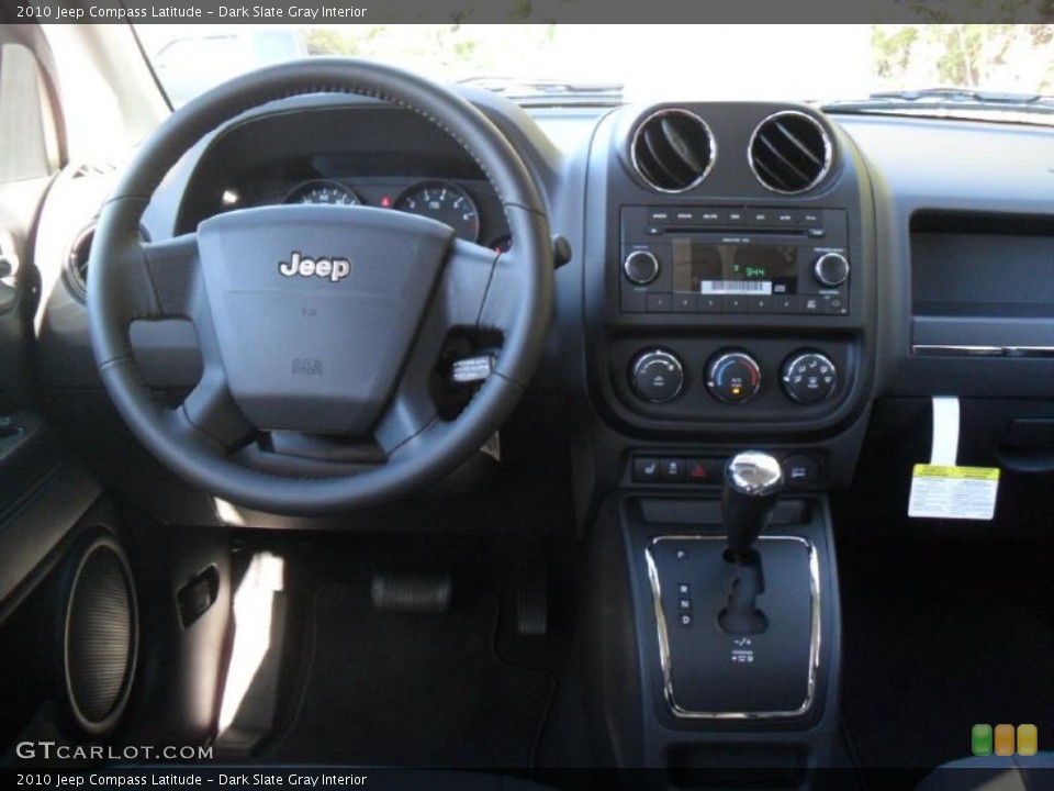 Dark Slate Gray Interior Dashboard for the 2010 Jeep Compass Latitude #38630334