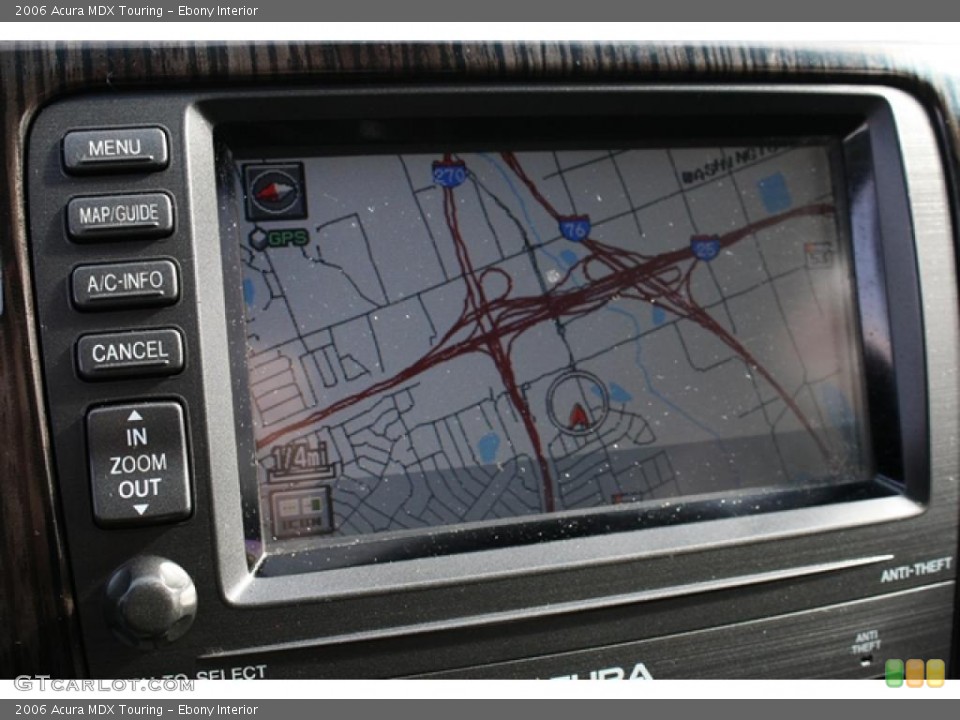 Ebony Interior Navigation for the 2006 Acura MDX Touring #38630546