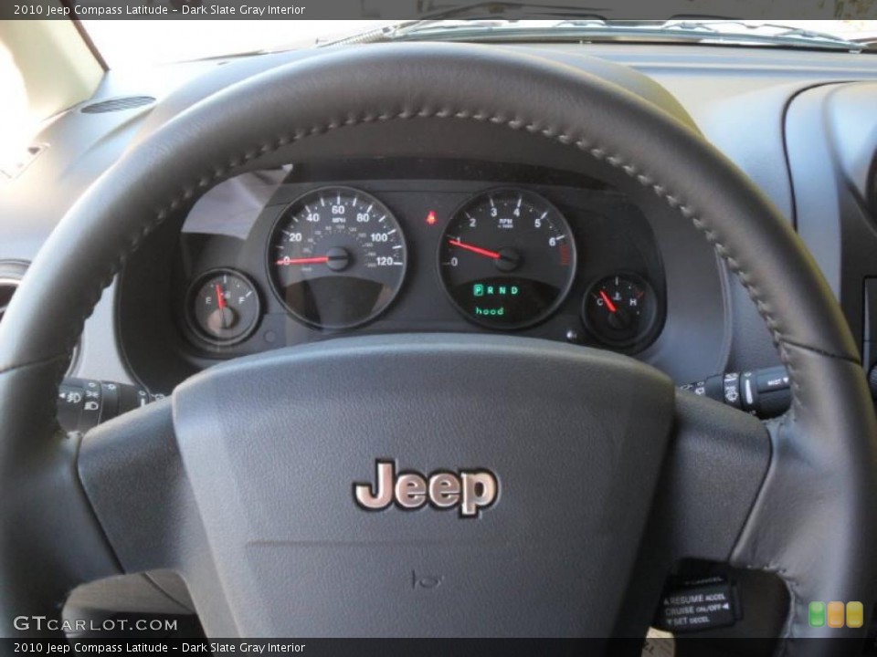 Dark Slate Gray Interior Steering Wheel for the 2010 Jeep Compass Latitude #38630682