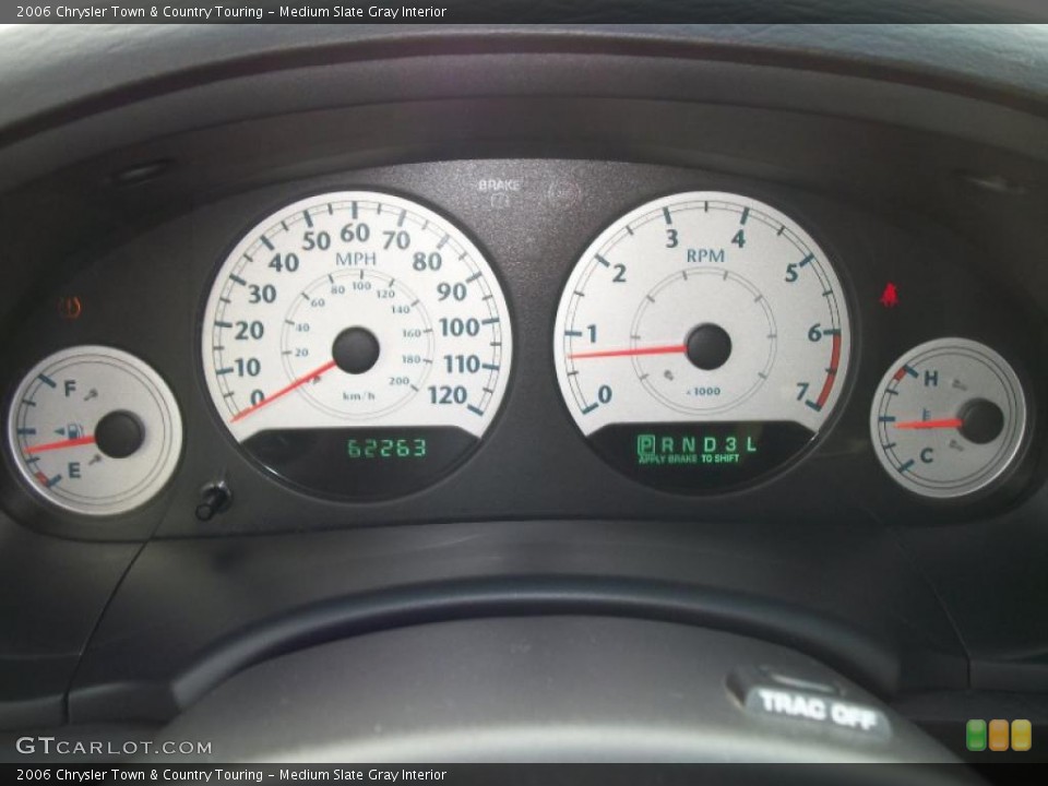Medium Slate Gray Interior Gauges for the 2006 Chrysler Town & Country Touring #38630906