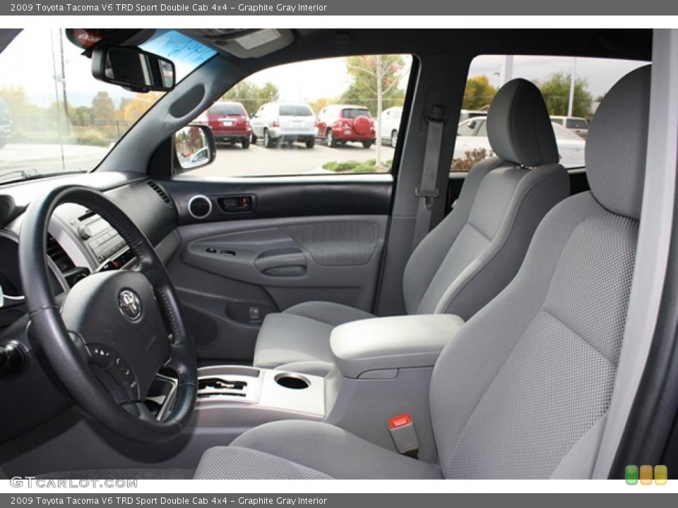 Graphite Gray Interior Photo for the 2009 Toyota Tacoma V6 TRD Sport Double Cab 4x4 #38631894
