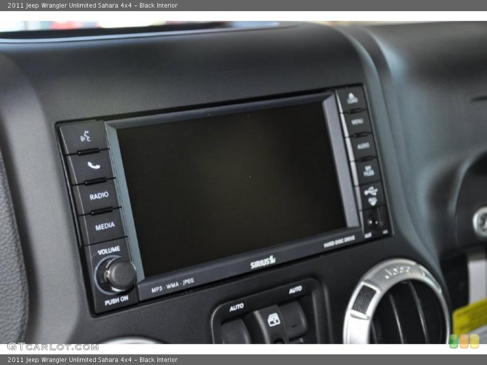 Black Interior Navigation for the 2011 Jeep Wrangler Unlimited Sahara 4x4 #38631930