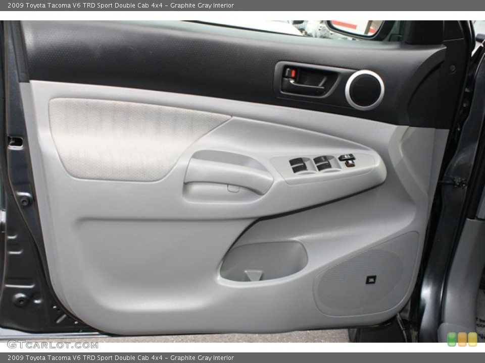 Graphite Gray Interior Door Panel for the 2009 Toyota Tacoma V6 TRD Sport Double Cab 4x4 #38631974