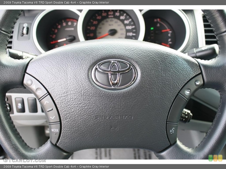 Graphite Gray Interior Steering Wheel for the 2009 Toyota Tacoma V6 TRD Sport Double Cab 4x4 #38632010