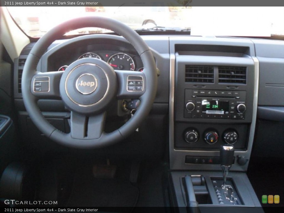 Dark Slate Gray Interior Dashboard for the 2011 Jeep Liberty Sport 4x4 #38632322