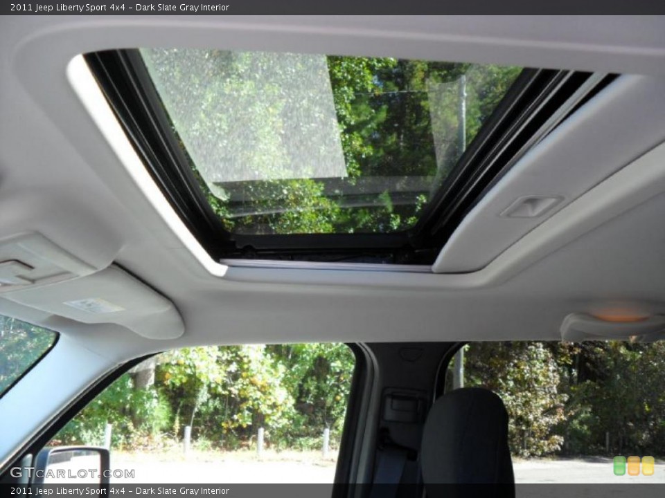 Dark Slate Gray Interior Sunroof for the 2011 Jeep Liberty Sport 4x4 #38632354