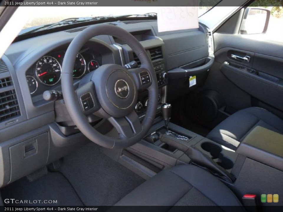 Dark Slate Gray Interior Prime Interior for the 2011 Jeep Liberty Sport 4x4 #38632489