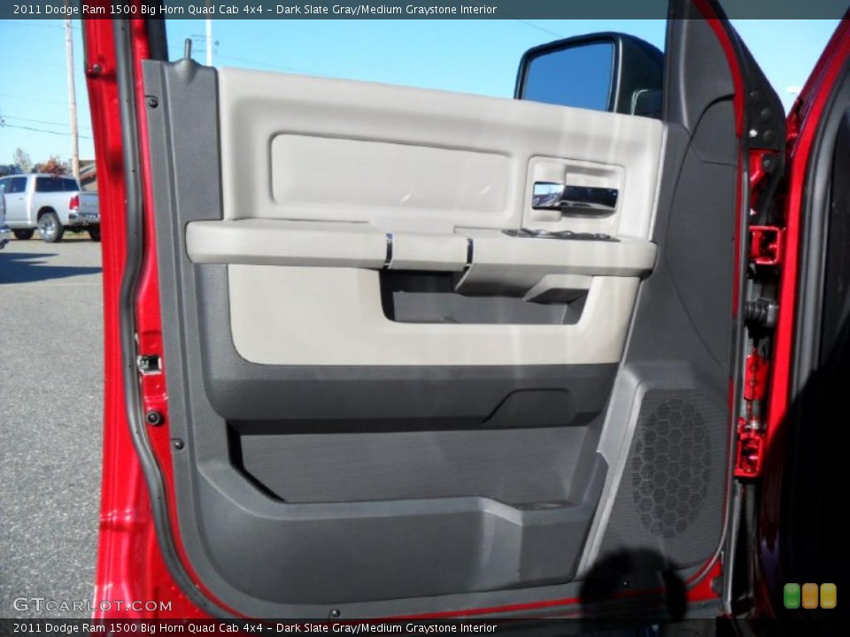 Dark Slate Gray/Medium Graystone Interior Door Panel for the 2011 Dodge Ram 1500 Big Horn Quad Cab 4x4 #38634338