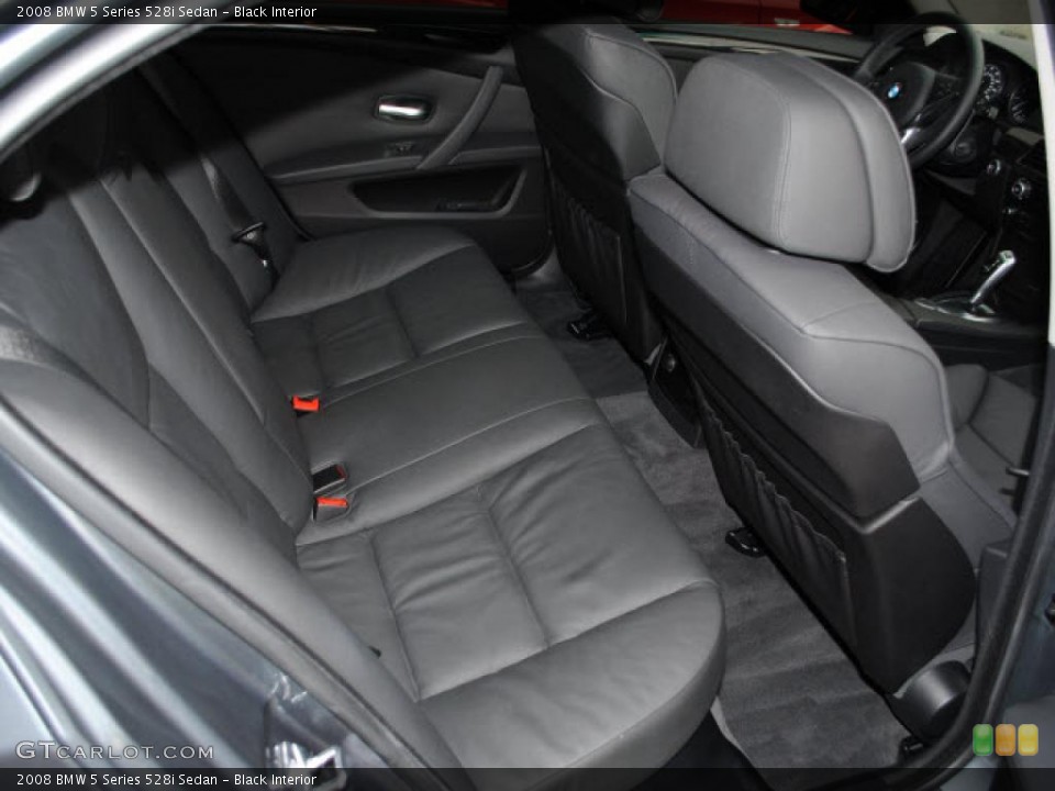 Black Interior Photo for the 2008 BMW 5 Series 528i Sedan #38634846