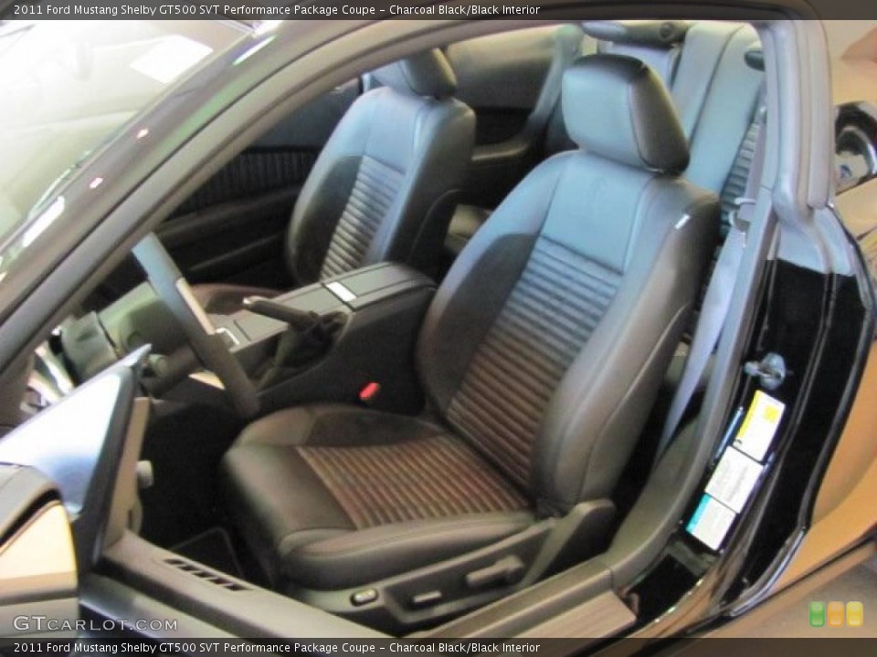 Charcoal Black/Black Interior Photo for the 2011 Ford Mustang Shelby GT500 SVT Performance Package Coupe #38635502