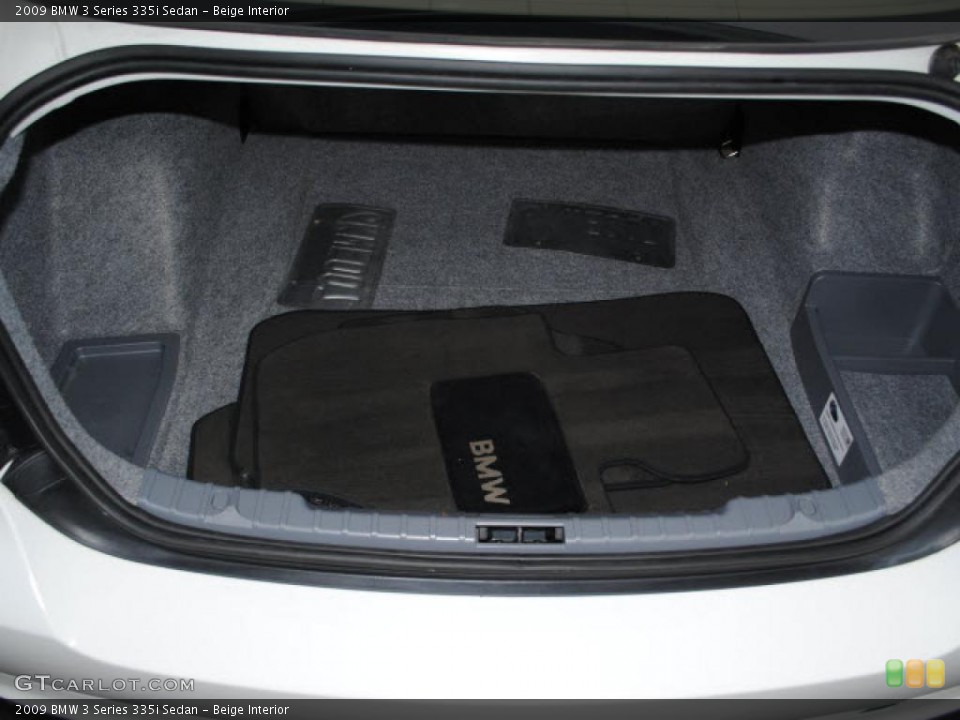Beige Interior Trunk for the 2009 BMW 3 Series 335i Sedan #38635650