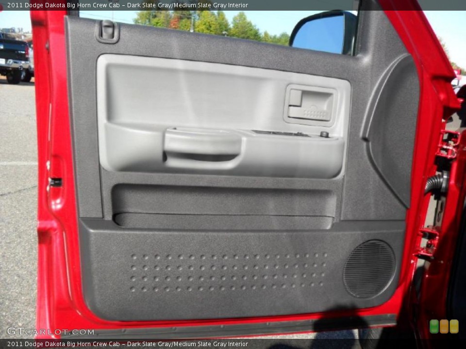 Dark Slate Gray/Medium Slate Gray Interior Door Panel for the 2011 Dodge Dakota Big Horn Crew Cab #38635690