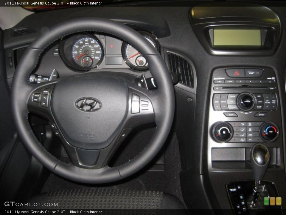 Black Cloth Interior Dashboard for the 2011 Hyundai Genesis Coupe 2.0T #38635802