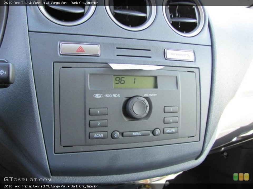 Dark Gray Interior Controls for the 2010 Ford Transit Connect XL Cargo Van #38635998