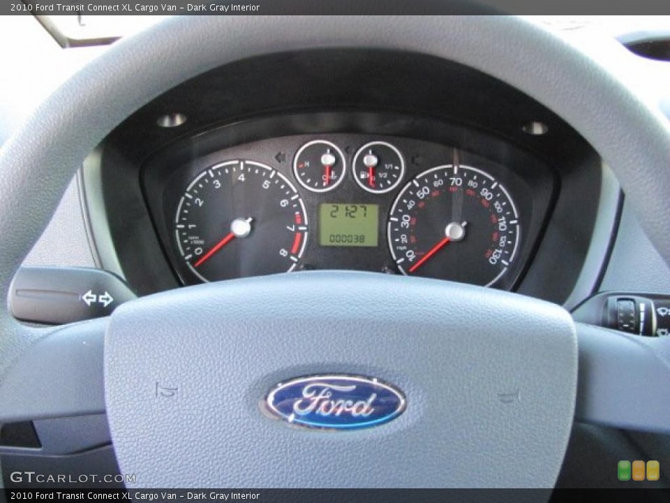 Dark Gray Interior Steering Wheel for the 2010 Ford Transit Connect XL Cargo Van #38636010