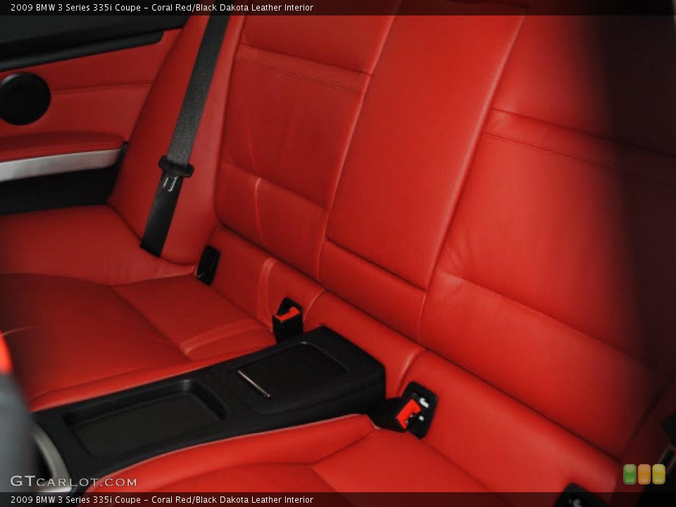 Coral Red/Black Dakota Leather Interior Photo for the 2009 BMW 3 Series 335i Coupe #38636164