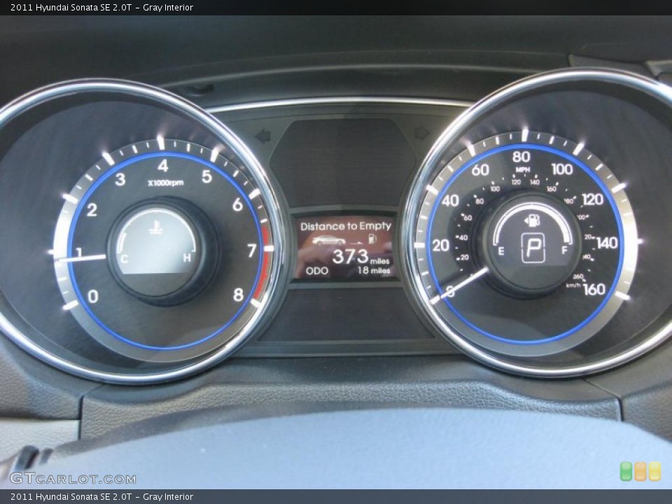 Gray Interior Gauges for the 2011 Hyundai Sonata SE 2.0T #38636314