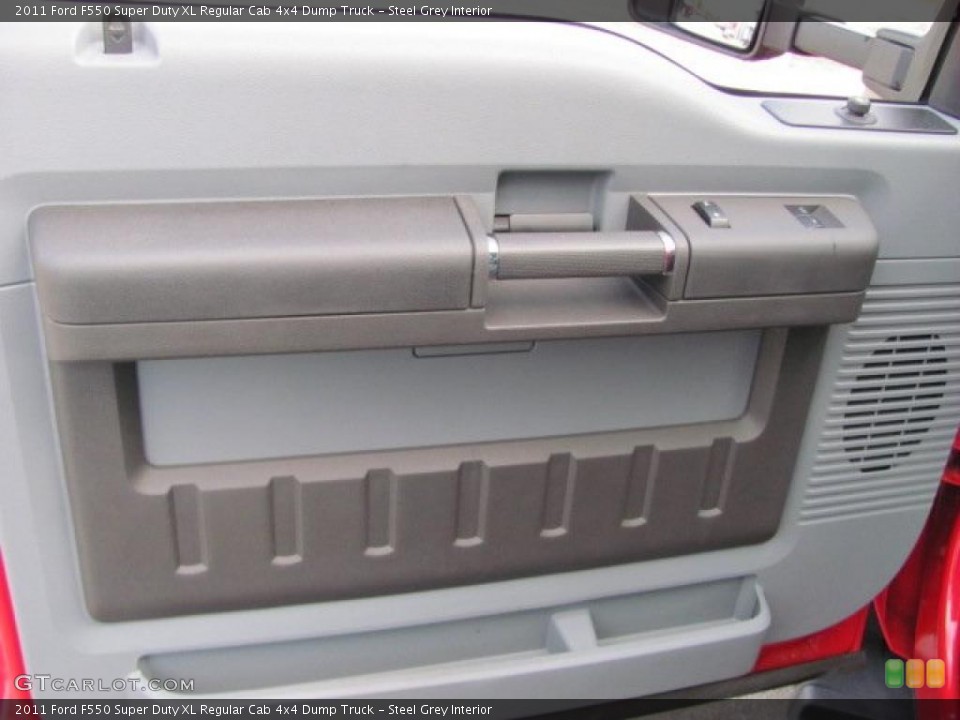 Steel Grey Interior Door Panel for the 2011 Ford F550 Super Duty XL Regular Cab 4x4 Dump Truck #38637522