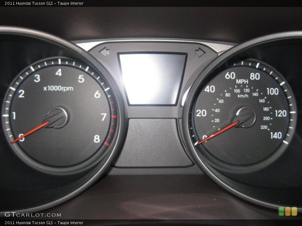 Taupe Interior Gauges for the 2011 Hyundai Tucson GLS #38637950