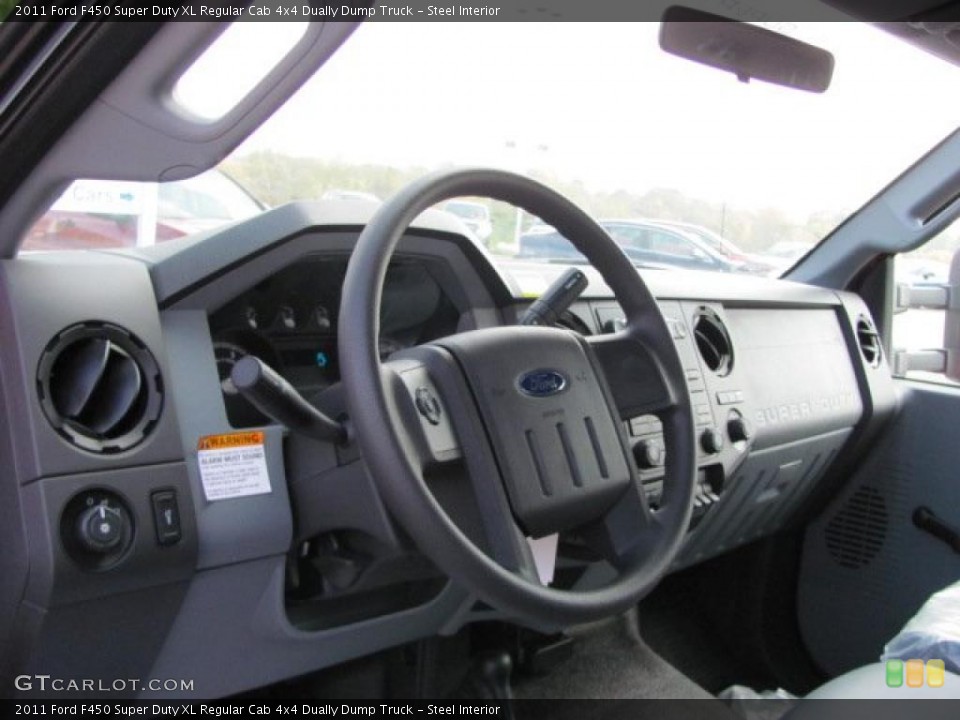 Steel Interior Photo for the 2011 Ford F450 Super Duty XL Regular Cab 4x4 Dually Dump Truck #38638334
