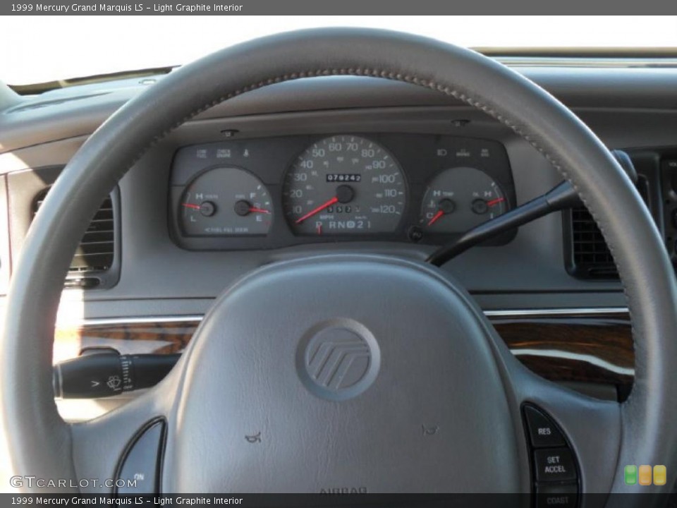 Light Graphite Interior Steering Wheel for the 1999 Mercury Grand Marquis LS #38638595