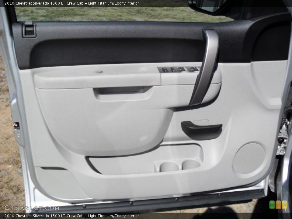 Light Titanium/Ebony Interior Door Panel for the 2010 Chevrolet Silverado 1500 LT Crew Cab #38638946