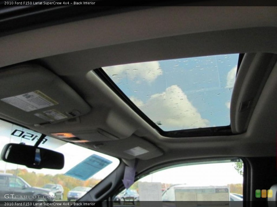 Black Interior Sunroof for the 2010 Ford F150 Lariat SuperCrew 4x4 #38639074