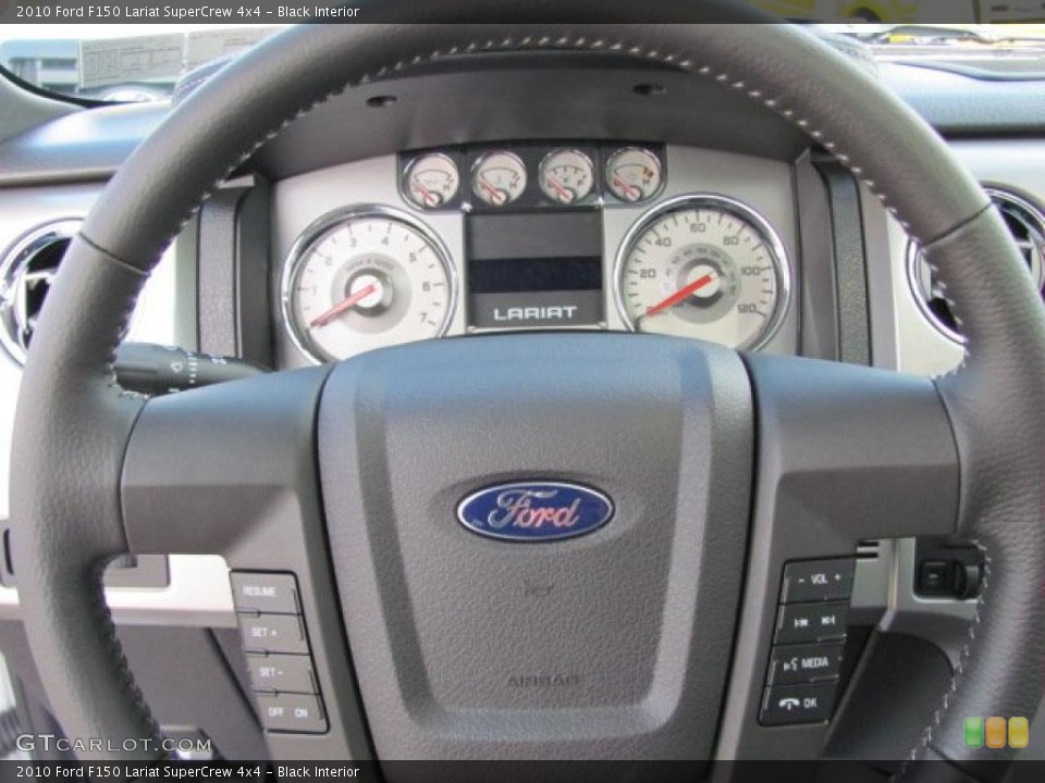 Black Interior Controls for the 2010 Ford F150 Lariat SuperCrew 4x4 #38639134
