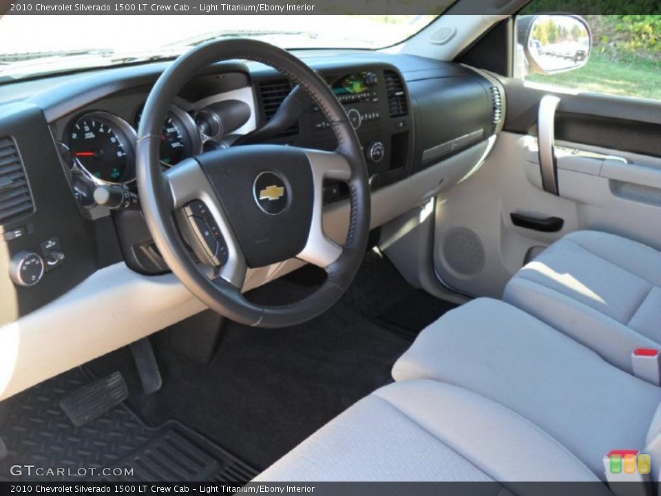 Light Titanium/Ebony Interior Prime Interior for the 2010 Chevrolet Silverado 1500 LT Crew Cab #38639170