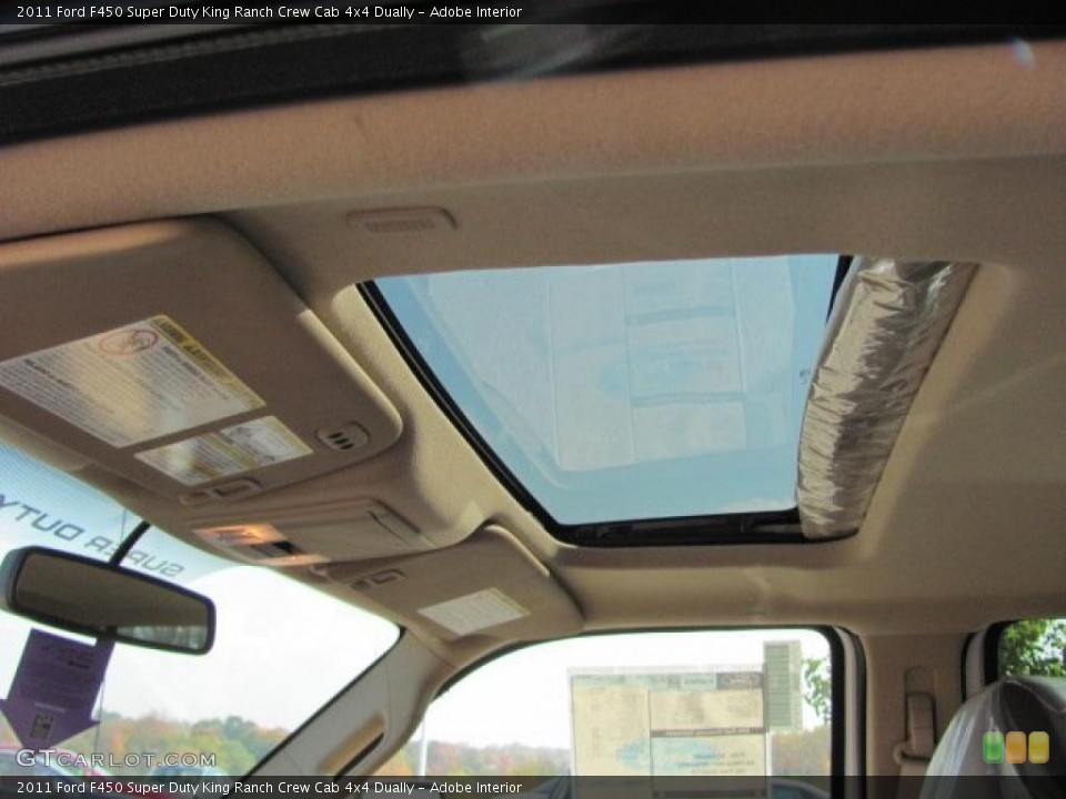 Adobe Interior Sunroof for the 2011 Ford F450 Super Duty King Ranch Crew Cab 4x4 Dually #38639470