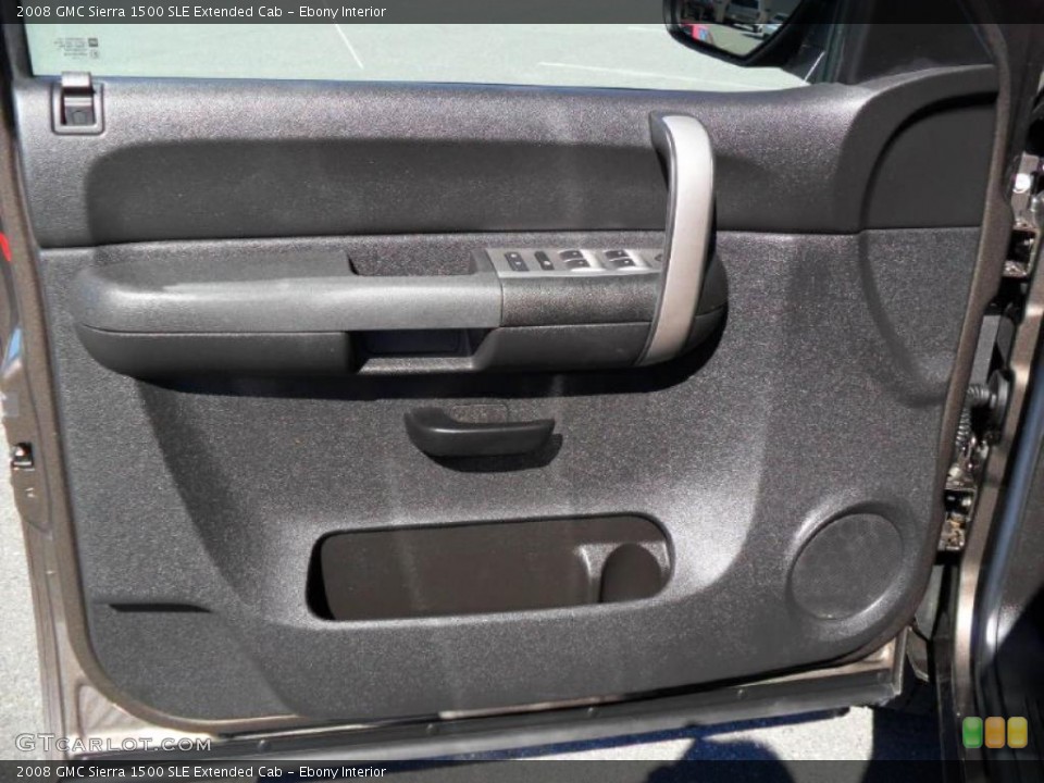 Ebony Interior Door Panel for the 2008 GMC Sierra 1500 SLE Extended Cab #38640590