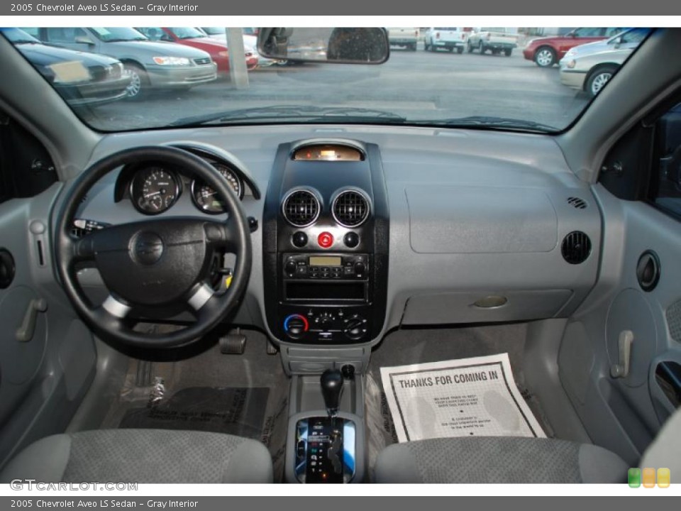 Gray Interior Dashboard for the 2005 Chevrolet Aveo LS Sedan #38641514