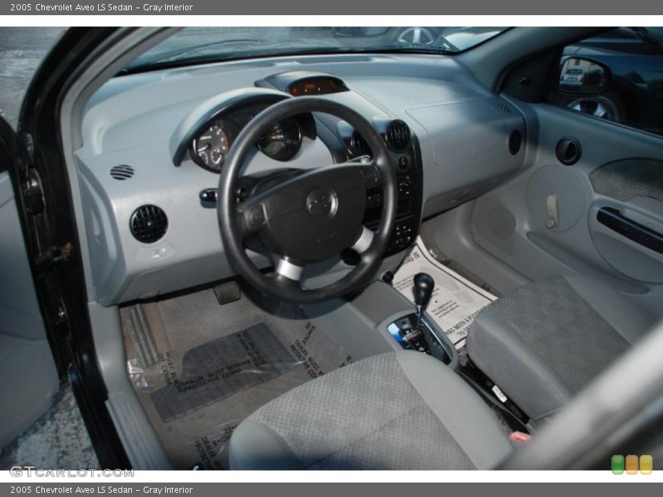 Gray Interior Prime Interior for the 2005 Chevrolet Aveo LS Sedan #38641522