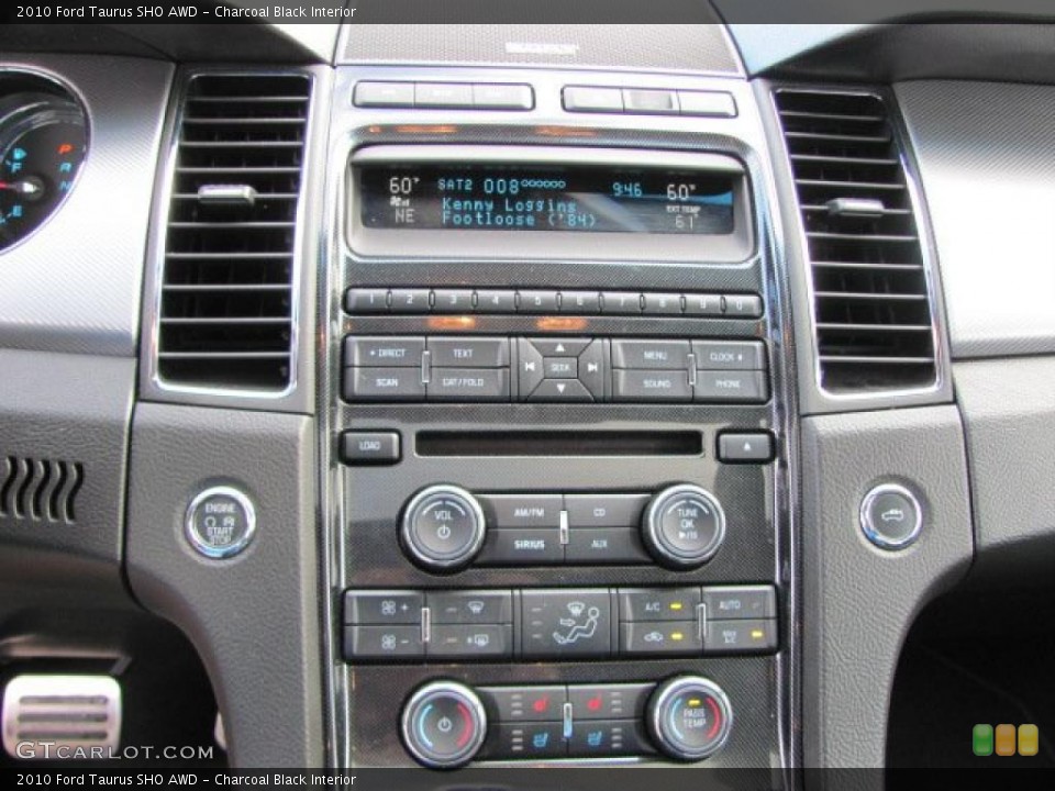 Charcoal Black Interior Controls for the 2010 Ford Taurus SHO AWD #38641690