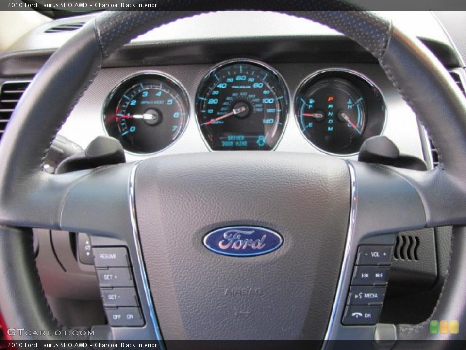 Charcoal Black Interior Controls for the 2010 Ford Taurus SHO AWD #38641706