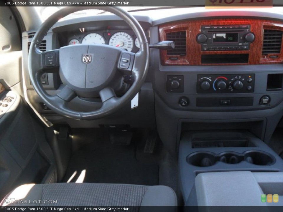 Medium Slate Gray Interior Dashboard for the 2006 Dodge Ram 1500 SLT Mega Cab 4x4 #38642002
