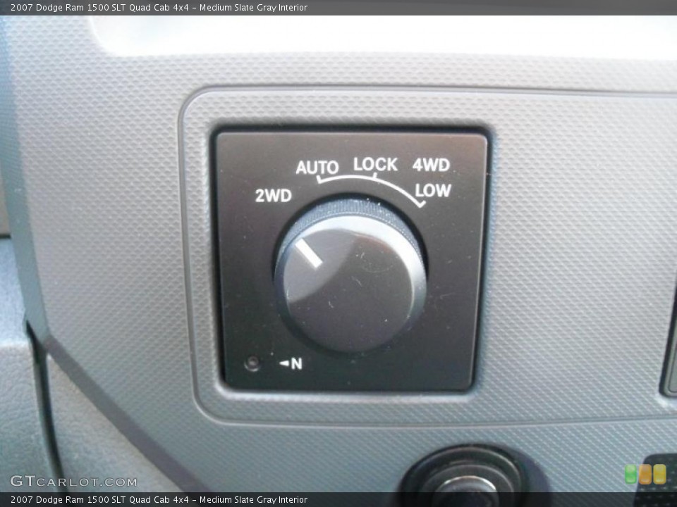 Medium Slate Gray Interior Controls for the 2007 Dodge Ram 1500 SLT Quad Cab 4x4 #38642070