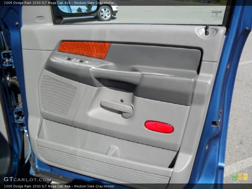 Medium Slate Gray Interior Door Panel for the 2006 Dodge Ram 1500 SLT Mega Cab 4x4 #38642106