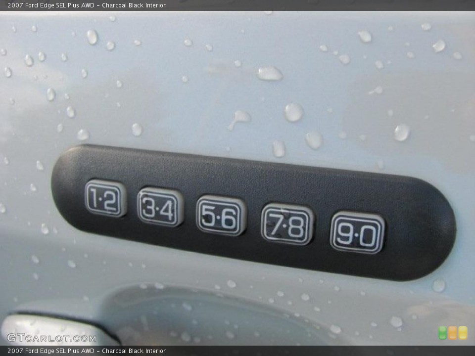 Charcoal Black Interior Controls for the 2007 Ford Edge SEL Plus AWD #38642426