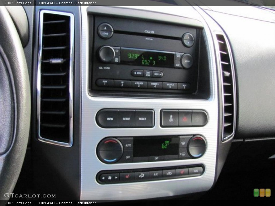 Charcoal Black Interior Controls for the 2007 Ford Edge SEL Plus AWD #38642482