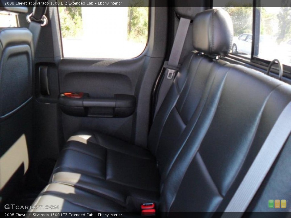 Ebony Interior Photo for the 2008 Chevrolet Silverado 1500 LTZ Extended Cab #38644074