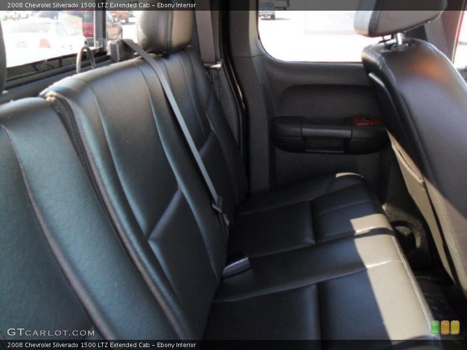 Ebony Interior Photo for the 2008 Chevrolet Silverado 1500 LTZ Extended Cab #38644126