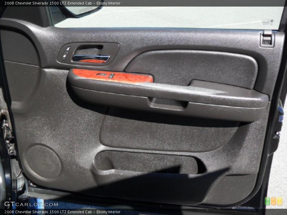 Ebony Interior Door Panel for the 2008 Chevrolet Silverado 1500 LTZ Extended Cab #38644182